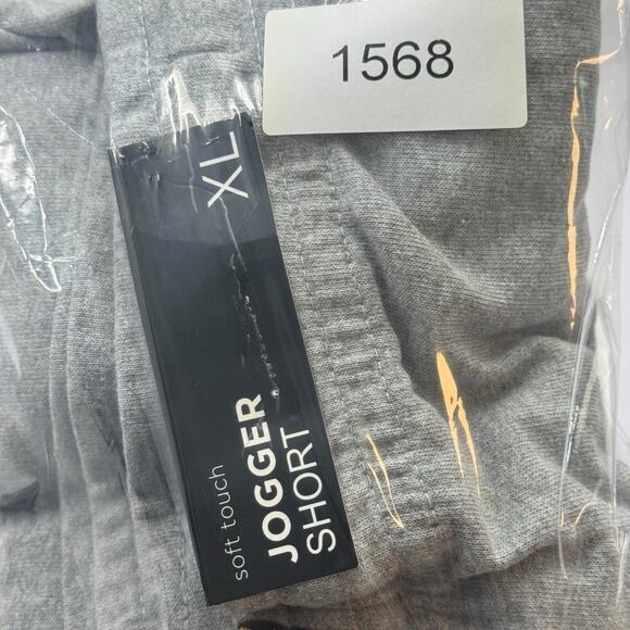 Carbon Jogger Shorts Mens XL Drawstring Gray Stretch Cotton Athletic Streetwear - Picture 12 of 12